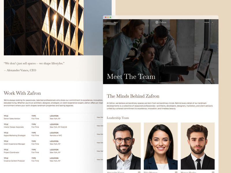 Zafron — Luxury RealEstate Website Template