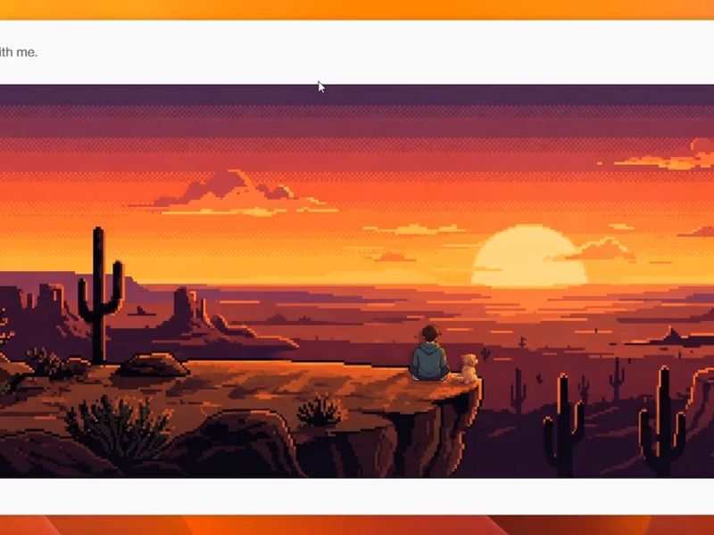 An Arizona Sunset, Tucked Into My Portfolio Footer