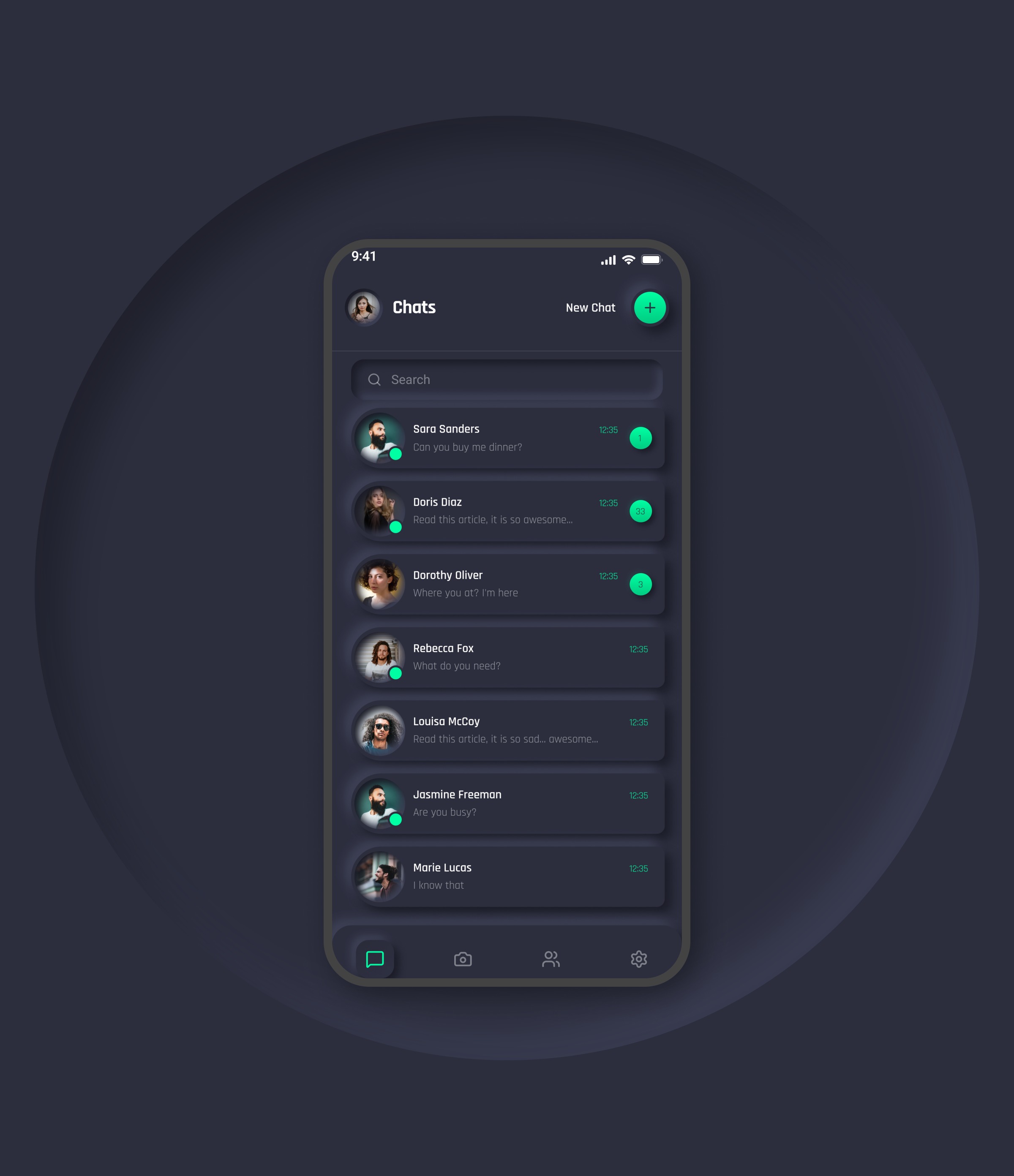 Messaging app design Image 0