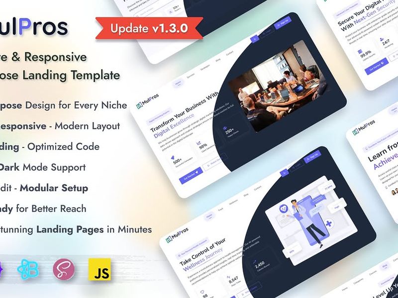 Multipurpose Business Website UI Design
