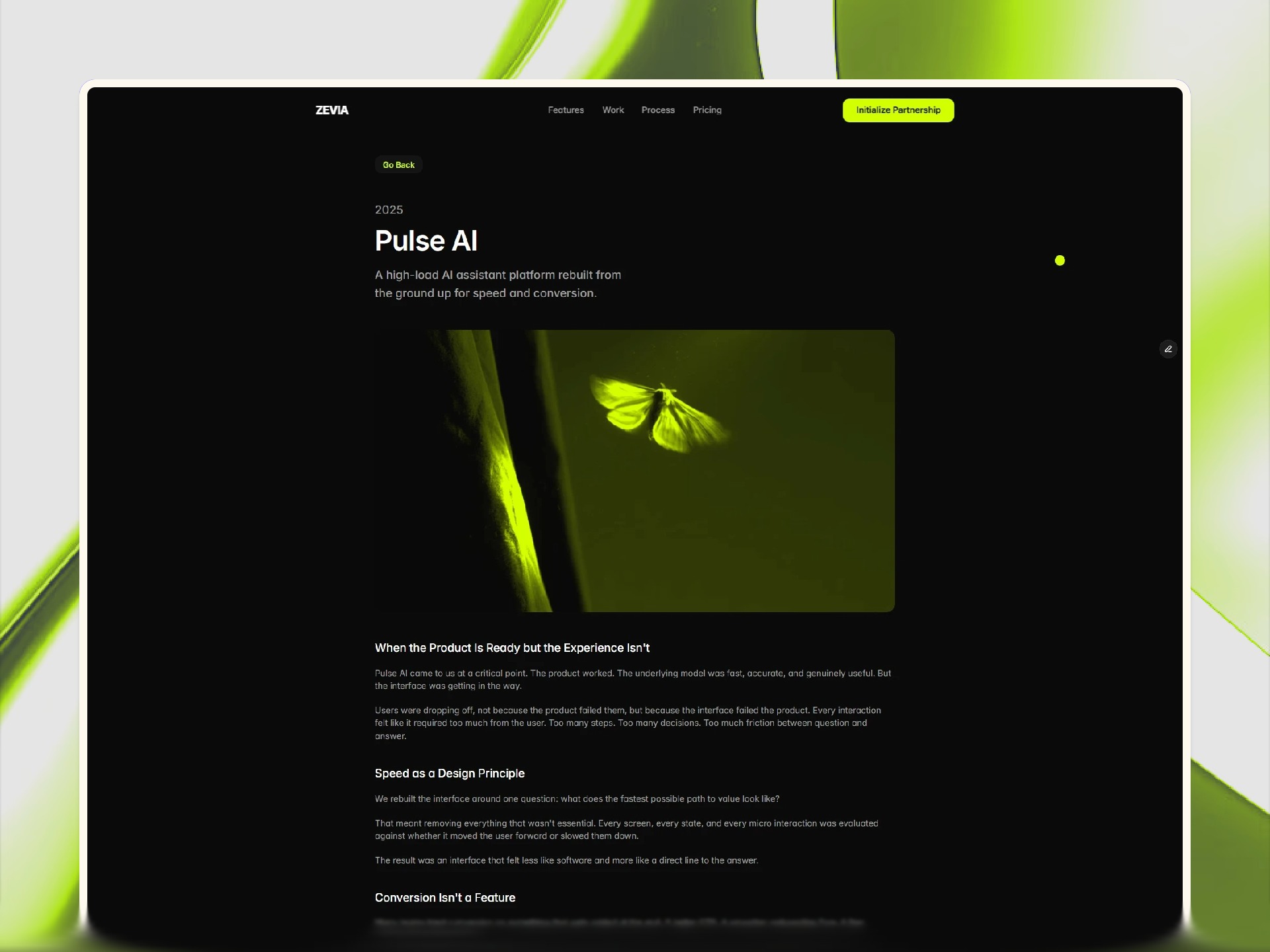 Zevia — Dark Agency Framer Template Image 1