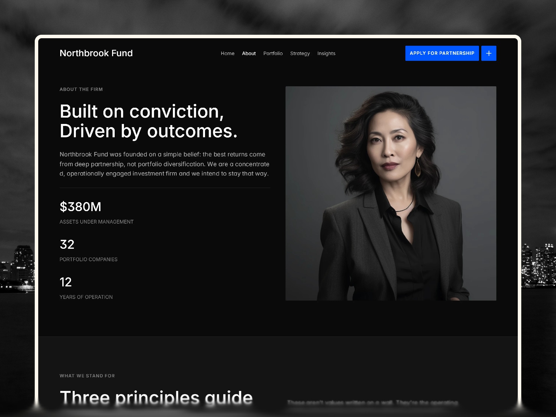 Northbrook | Institutional Framer Template for PE & VC Firms Image 0
