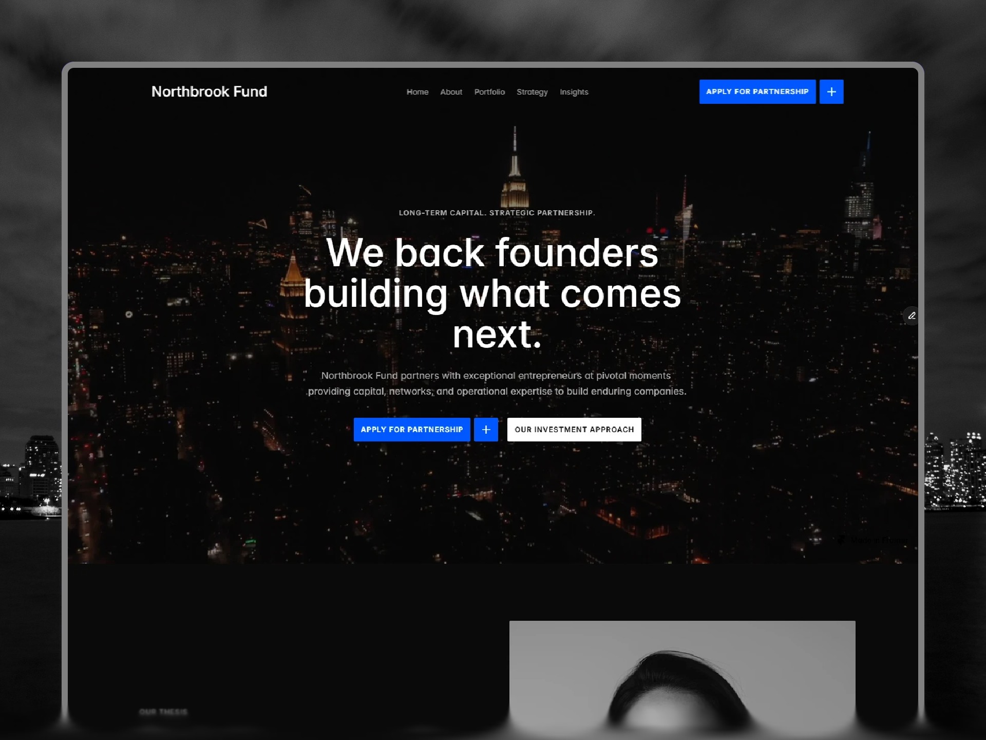 Northbrook - Framer Private Equity & VC Template Image 0