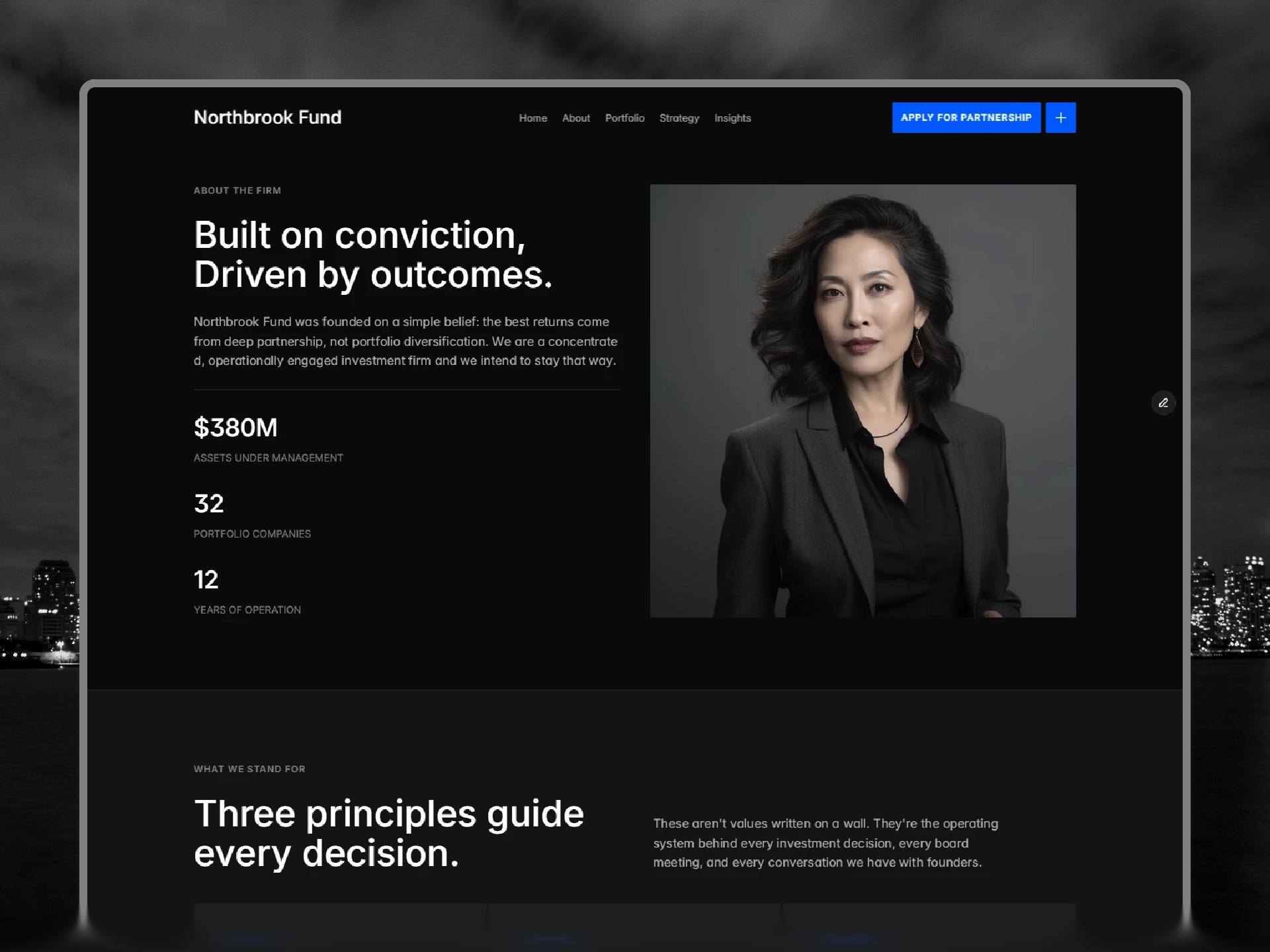 Northbrook - Framer Private Equity & VC Template Image 1