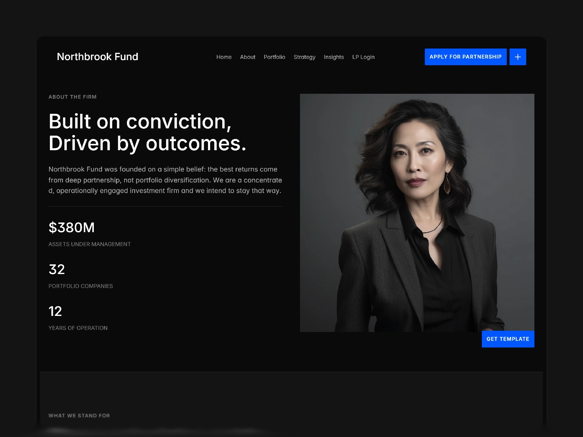 Northbrook — Venture Capital & PE Framer Website Image 0