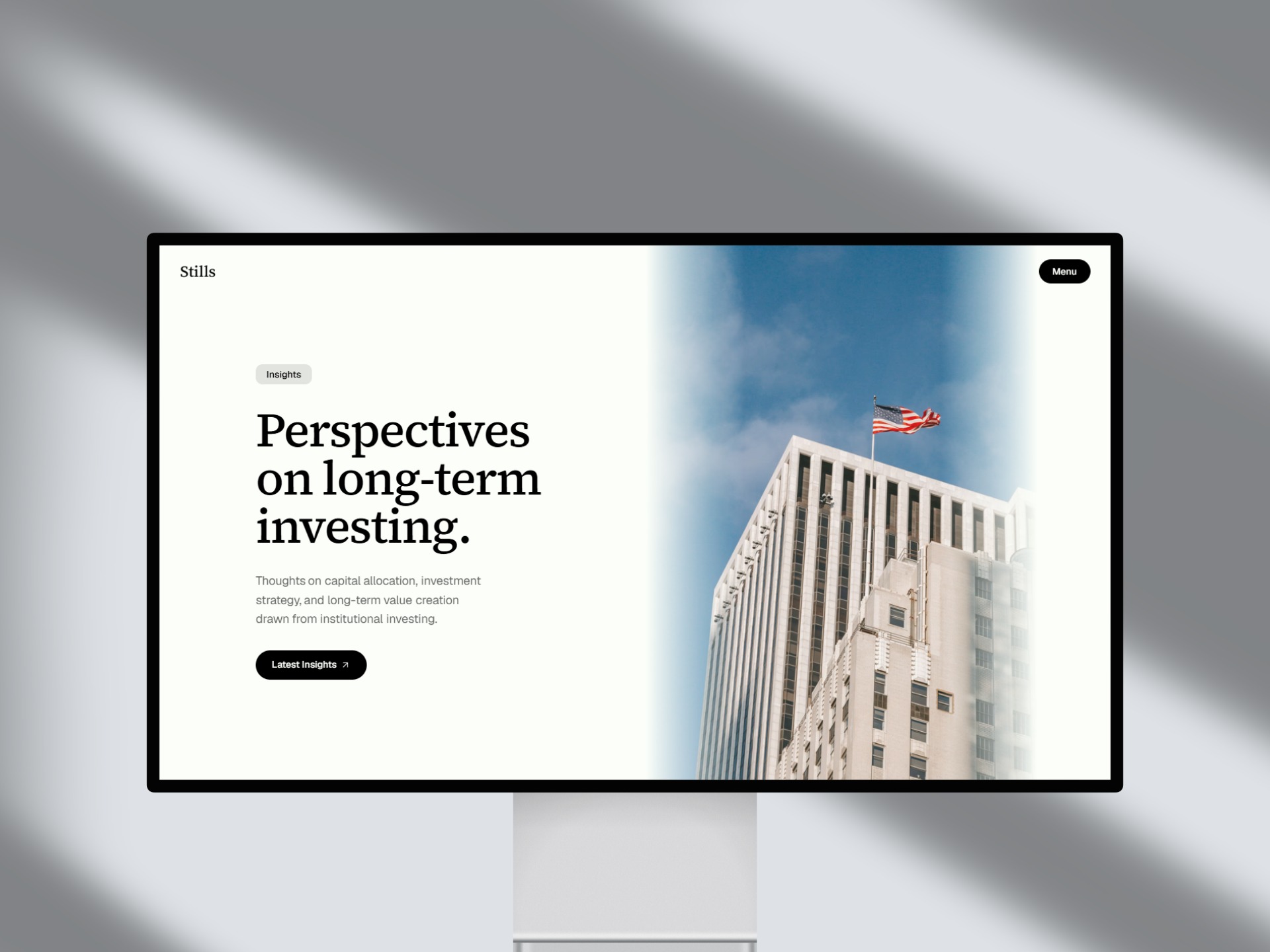 Stills · Institutional Investment Template Image 0