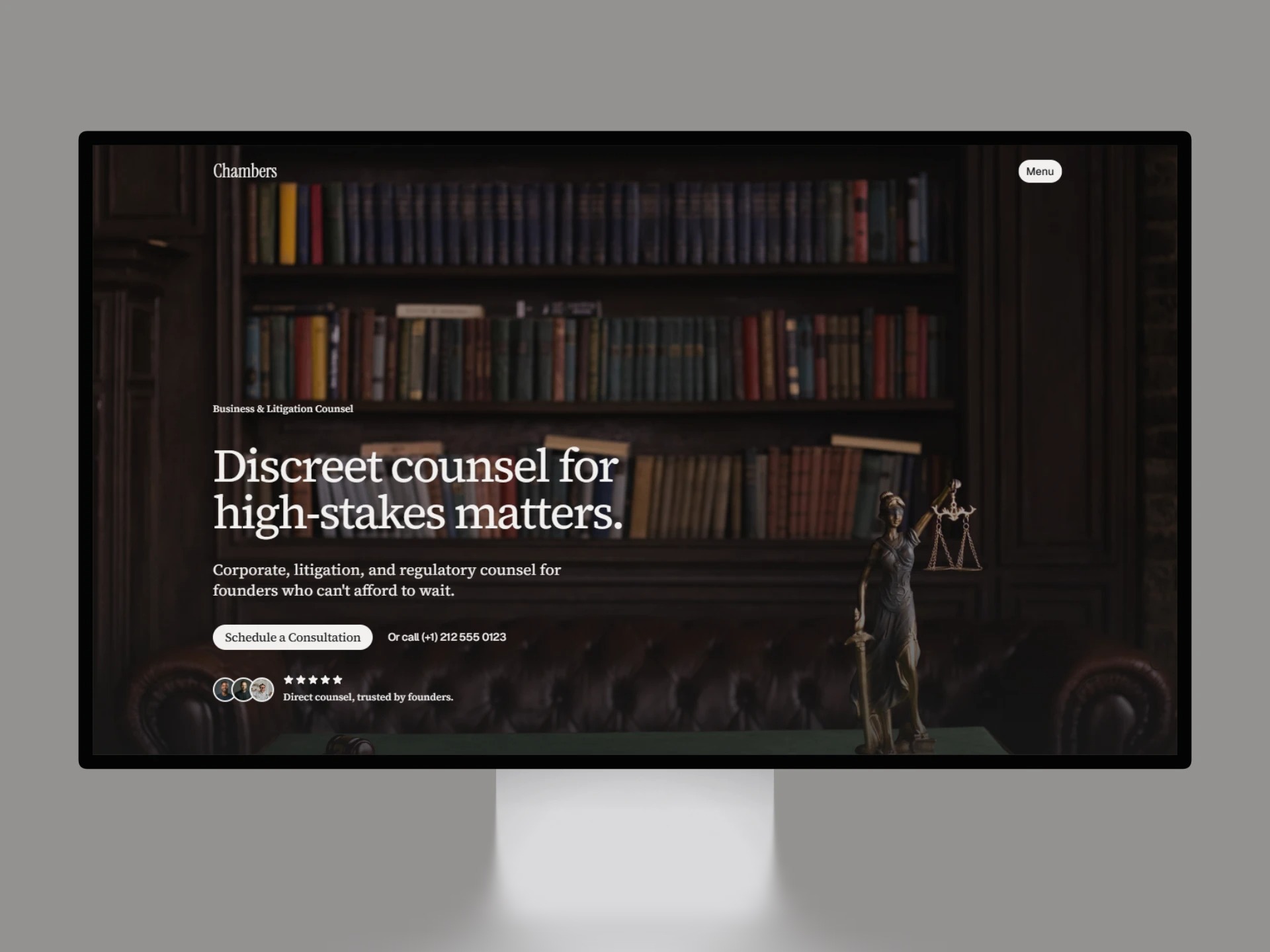 Chambers · Law & Consulting Template Image 0