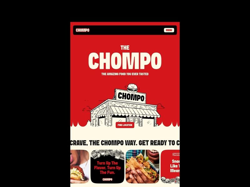 Chompo - Restaurant and Food Delivery Web Animation