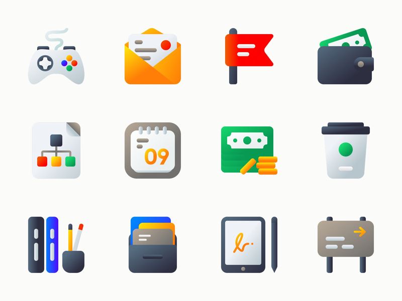 Miscellaneous Gradient Icons
