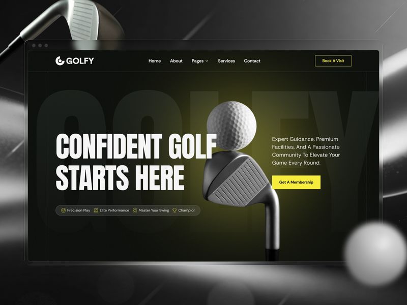 Golfy by Ui Hive - Uncategorized design asset by framer