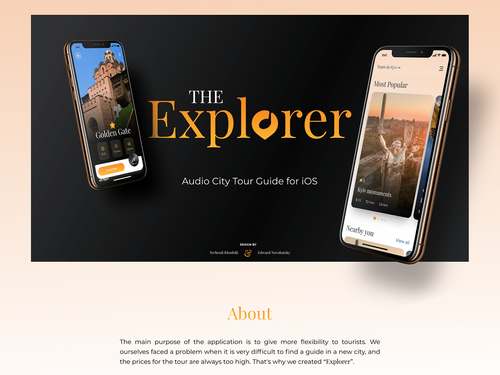 The Explorer — personal pocket guide App | UX/UI Design on Behance