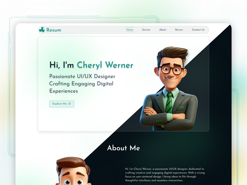 Personal Portfolio Website UI Design
