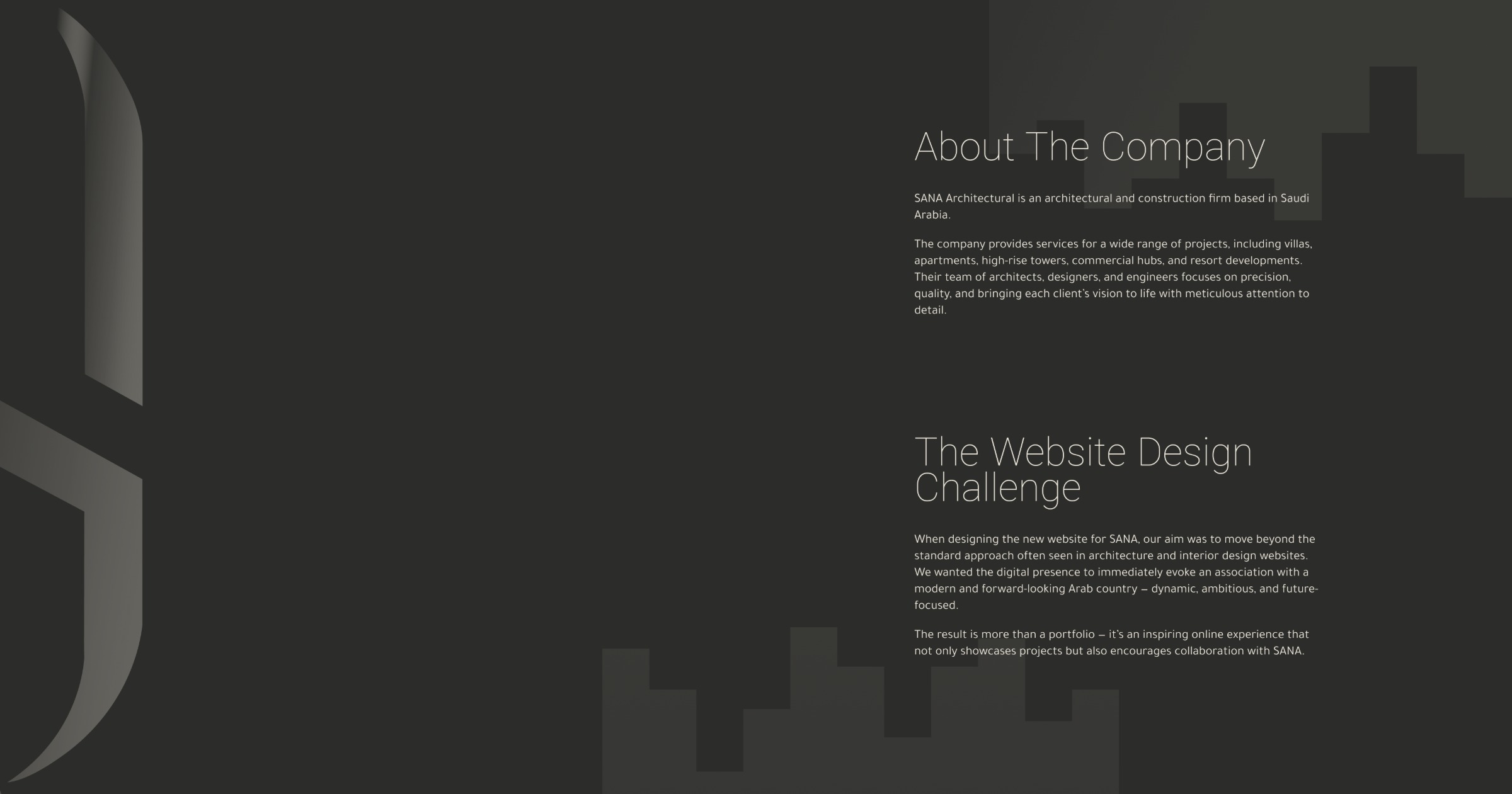 Website Design for an Architectural & Interior Firm Image 1