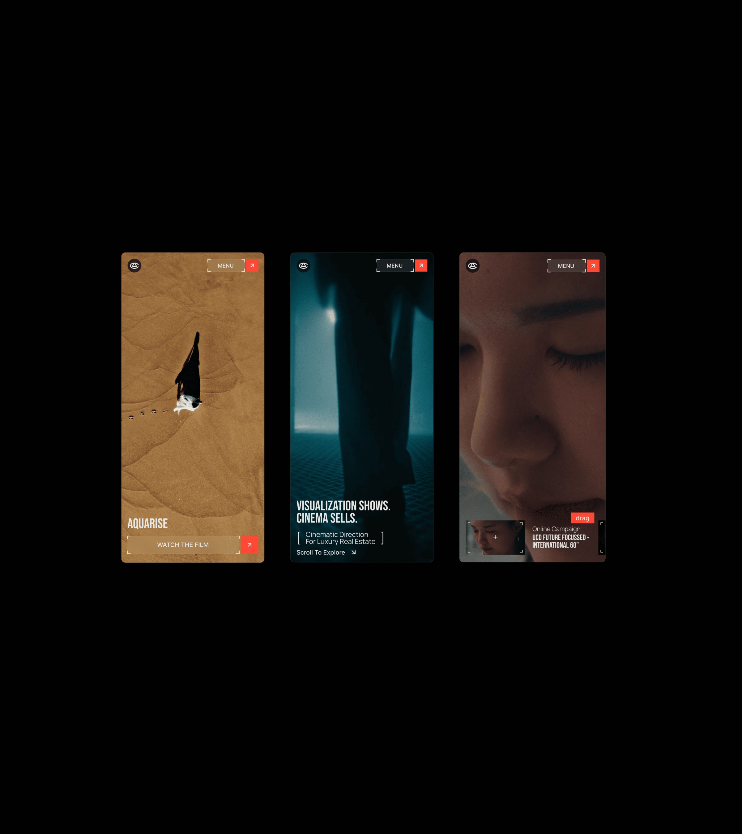 CA Film Creatives | Cinematic Website for Film Production Studio Image 4