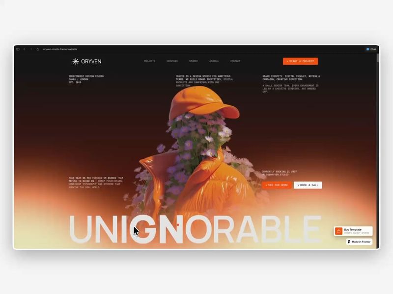 Agency Studio Framer template