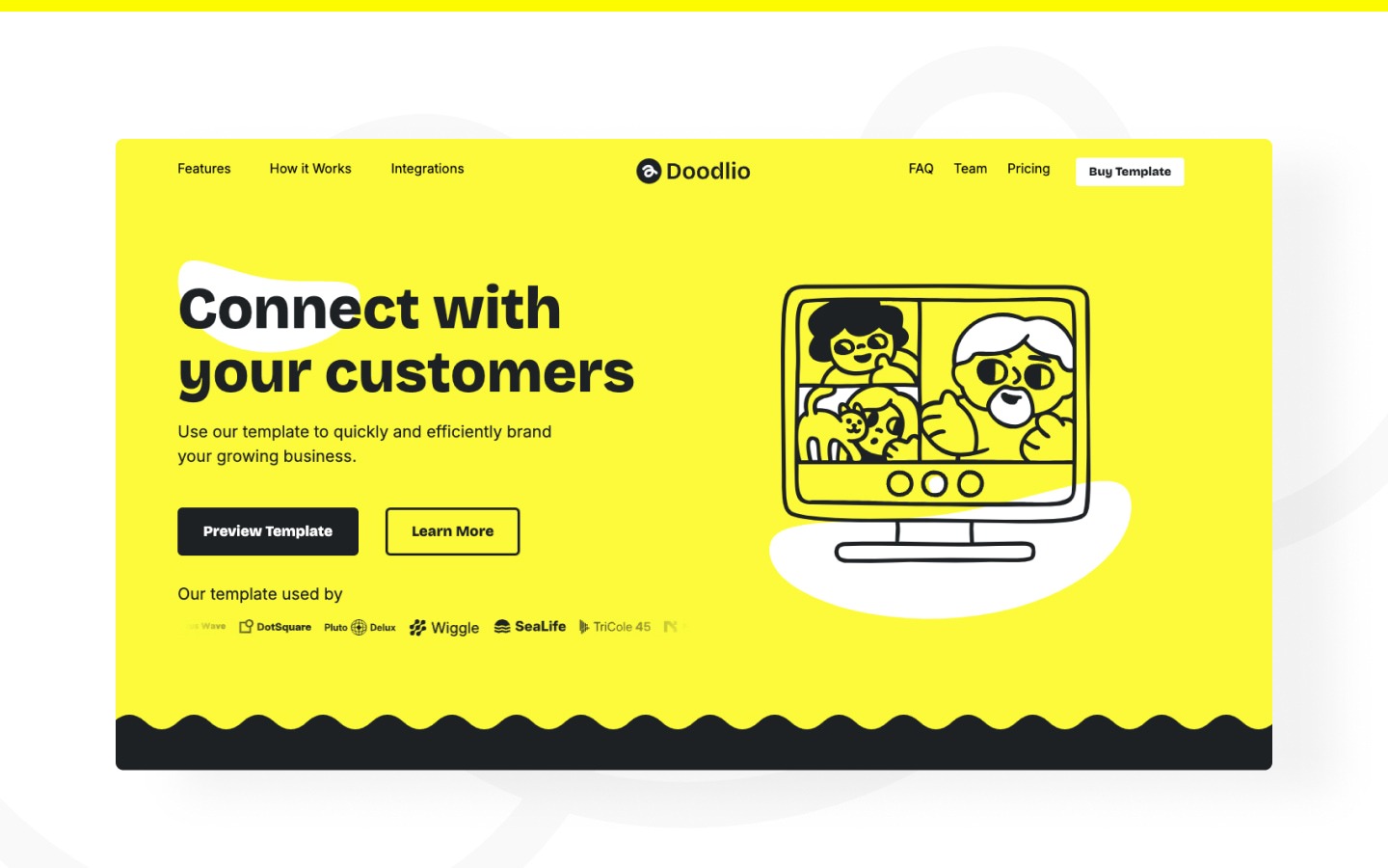 Doodlio - Marketing Landing Page Webflow Template Image 0