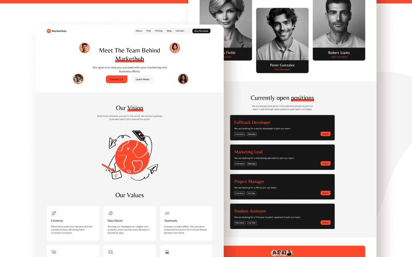 Markethub - Marketing Agency Themed Webflow Template Image 0