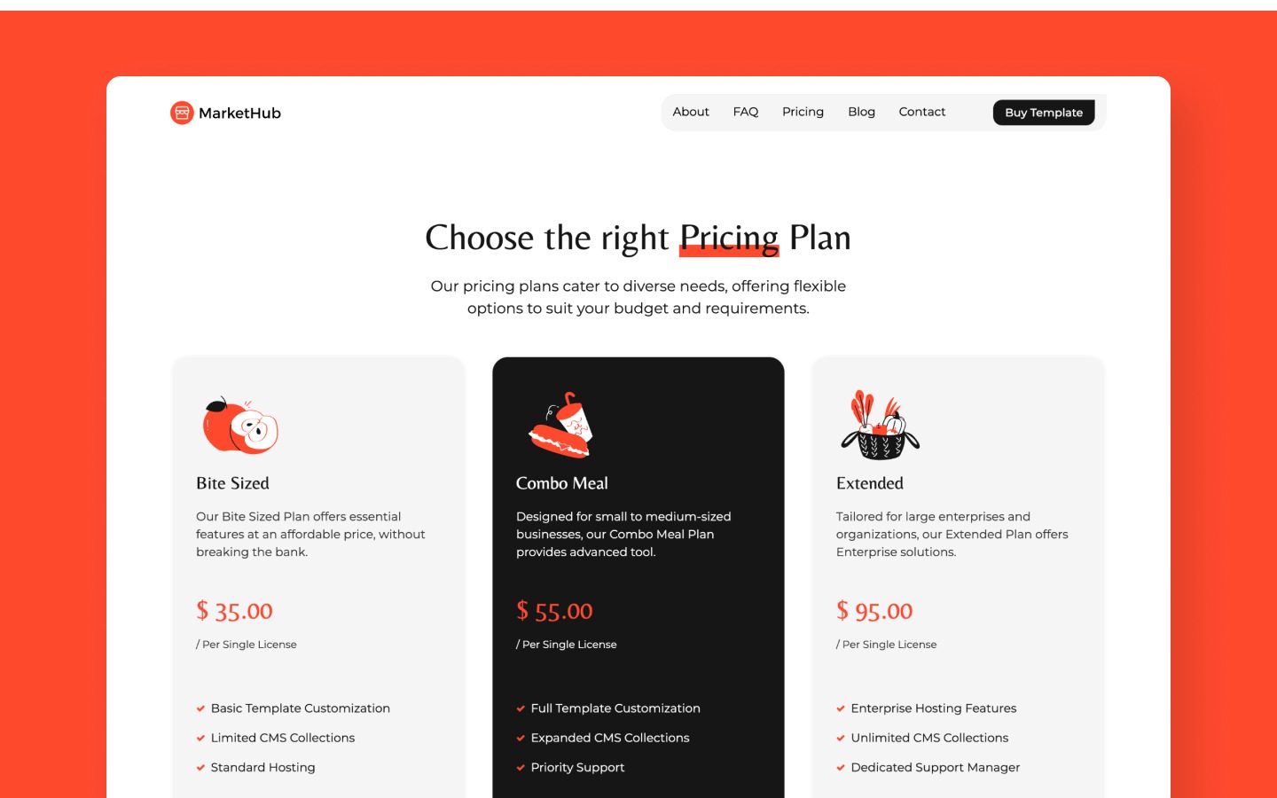 Markethub - Marketing Agency Themed Webflow Template Image 1