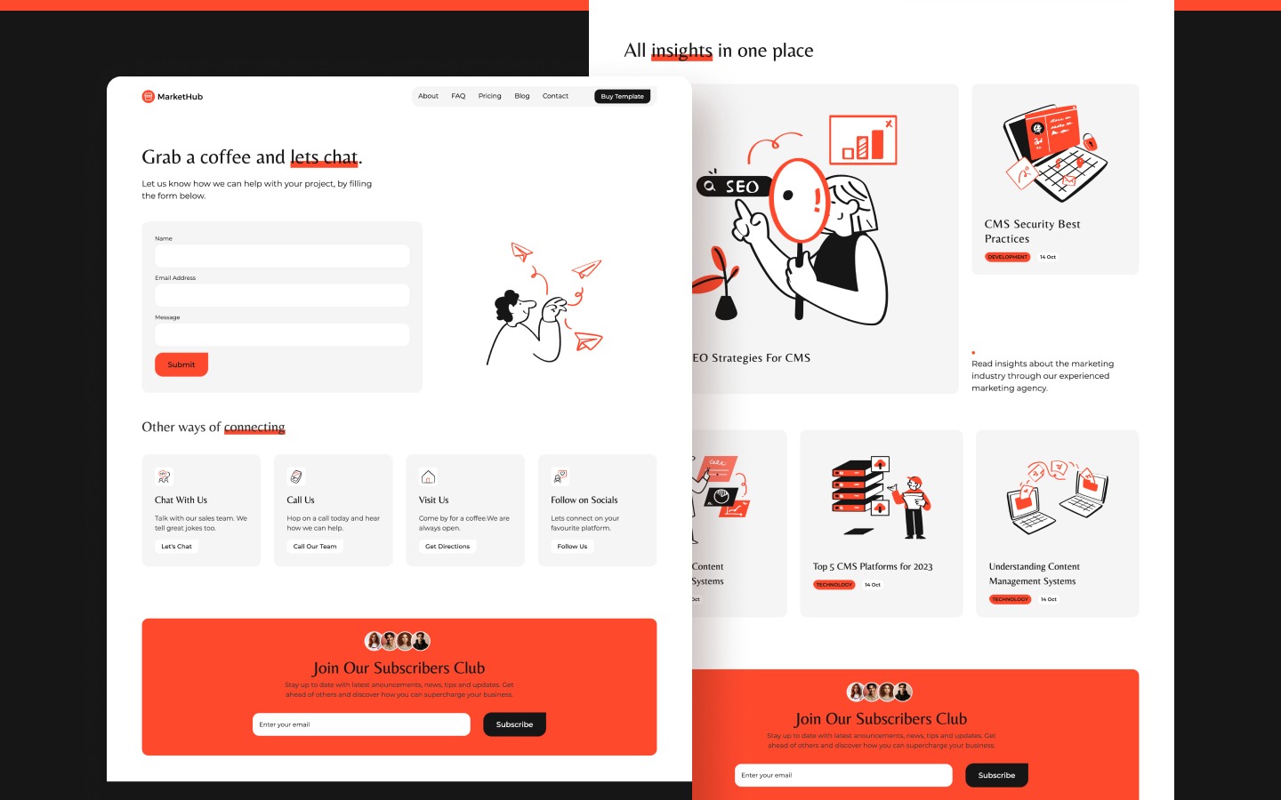 Markethub - Marketing Agency Themed Webflow Template Image 2