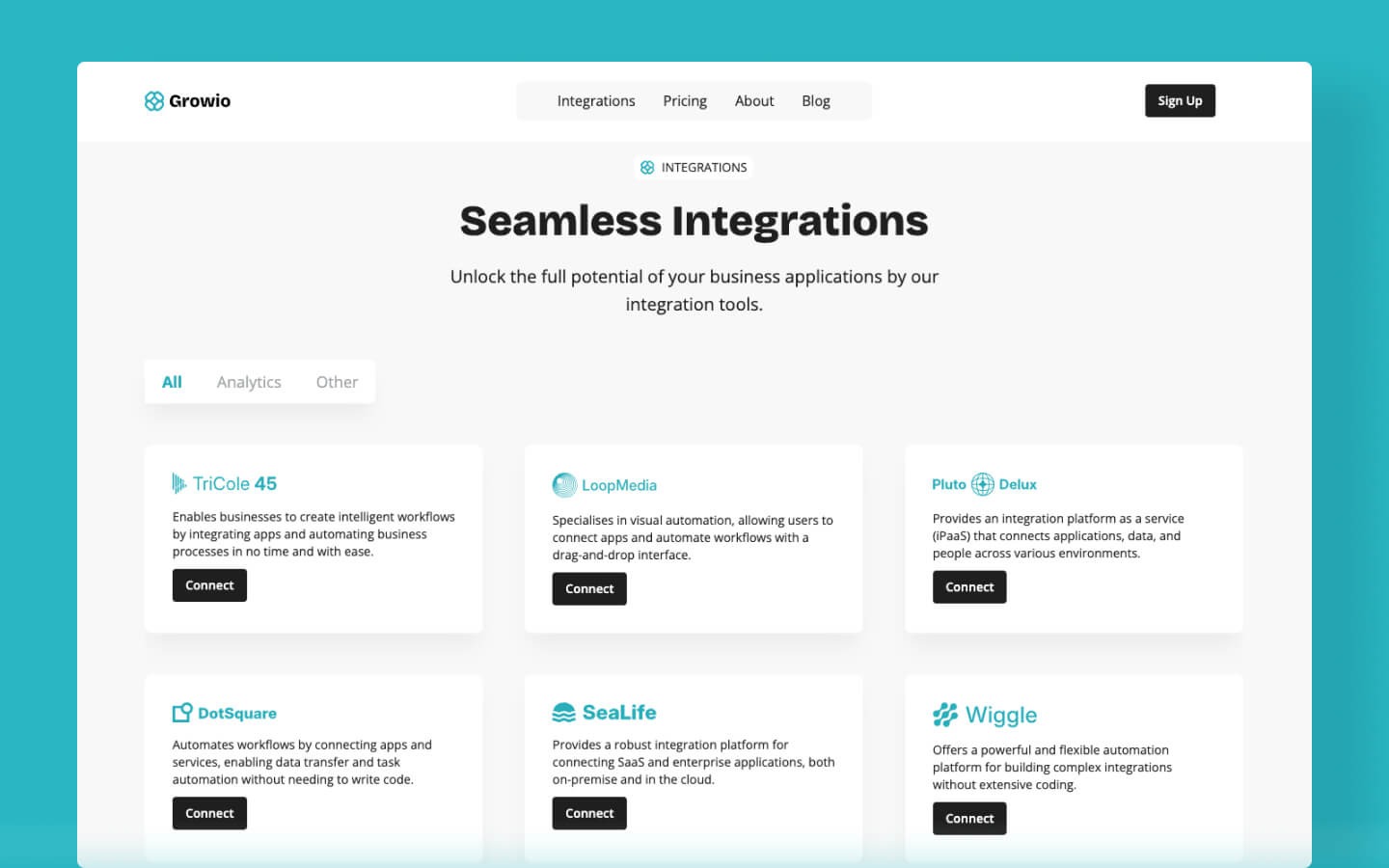 Growio - Startup and Marketing Themed Webflow Template Image 1