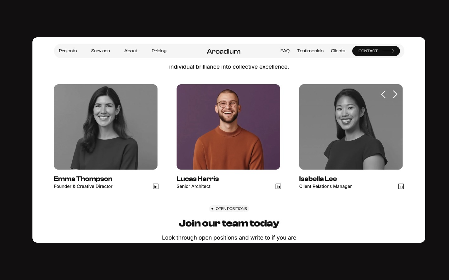 Arcadium - Architecture & Interior Design Themed Webflow Template Image 1