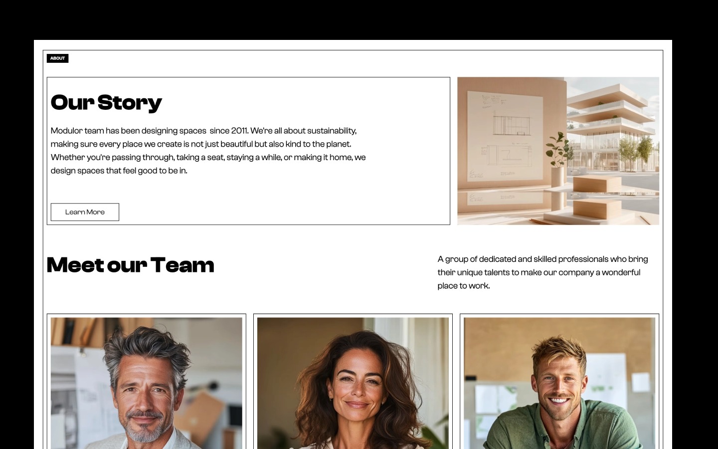 Modulor - Architecture & Interior Design Themed Webflow Template Image 0
