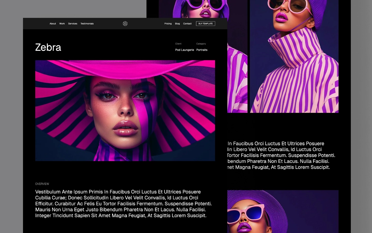Expoz - Creative Porfolio & Agency Themed Webflow Template Image 1