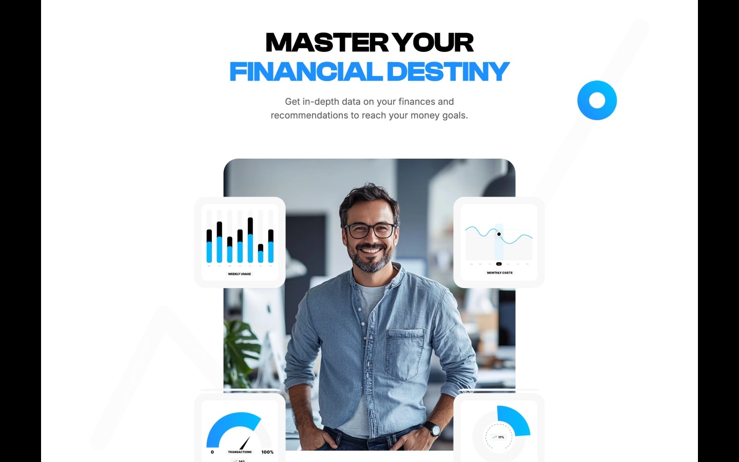 Numeo - Finance Themed Landing Page Webflow Template Image 0