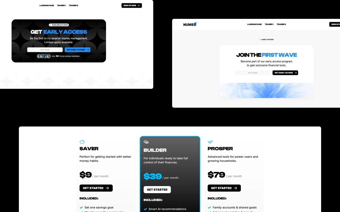 Numeo - Finance Themed Landing Page Webflow Template Image 2