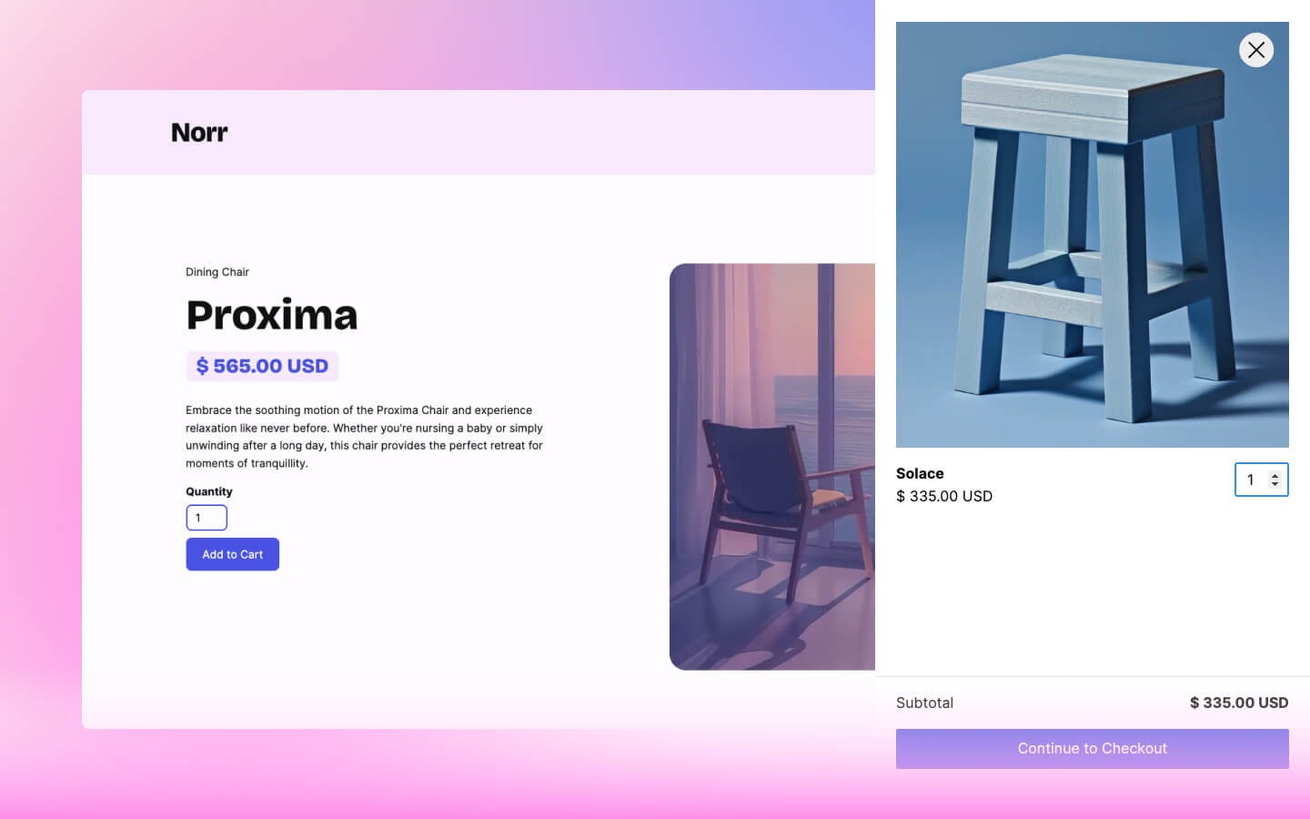 Norr - Furniture & Ecommerce Themed Webflow Template Image 3