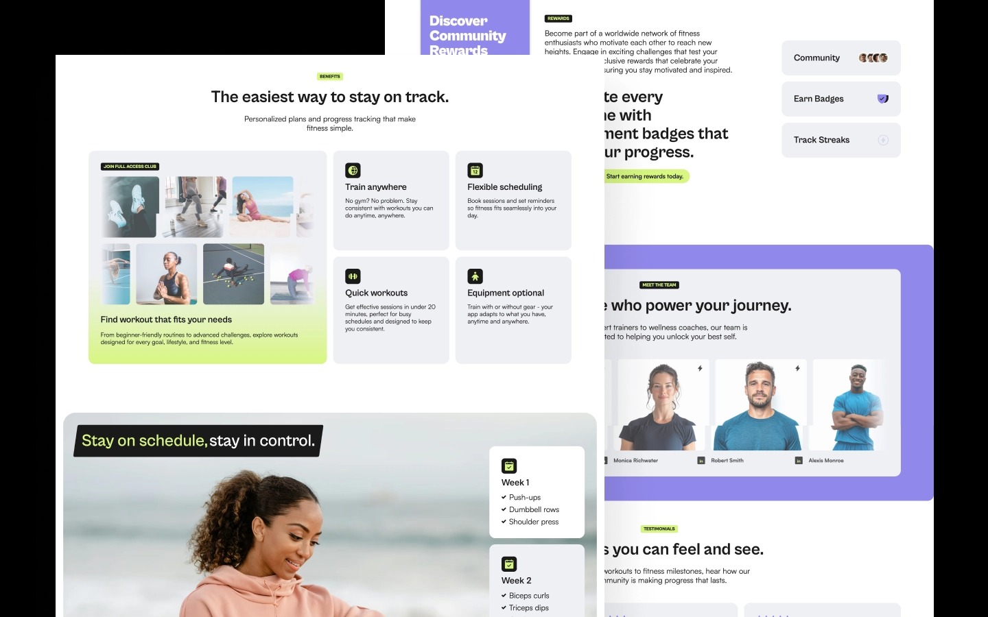 Cardiome - Fitness & Wellness Themed Landing Page Webflow Template Image 1