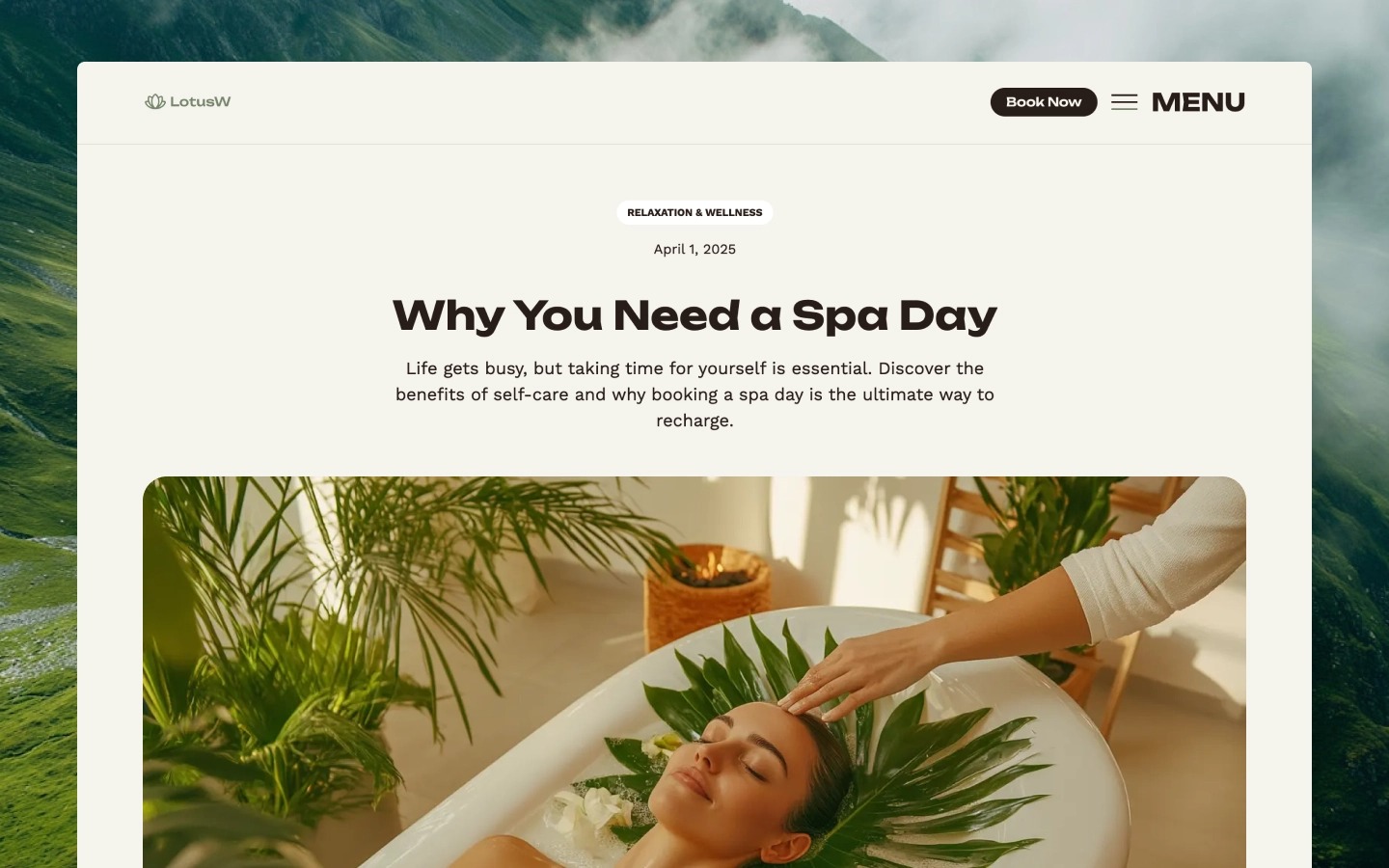 LotusW - Wellness & Spa Themed Webflow Template Image 3