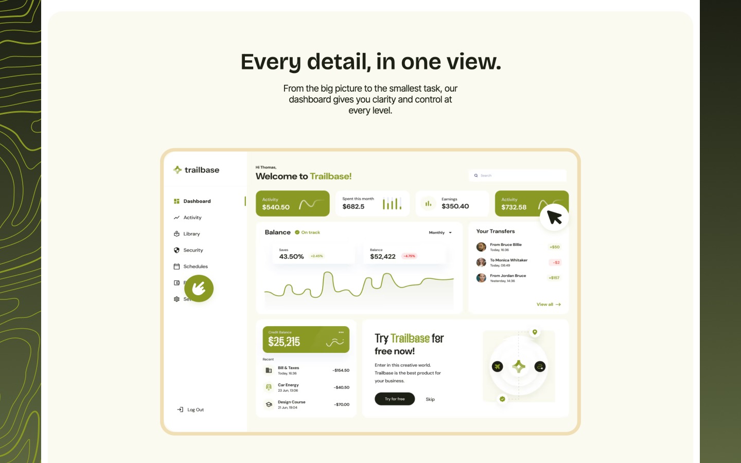 Trailbase - Technology & Environment Themed Webflow Template Image 0