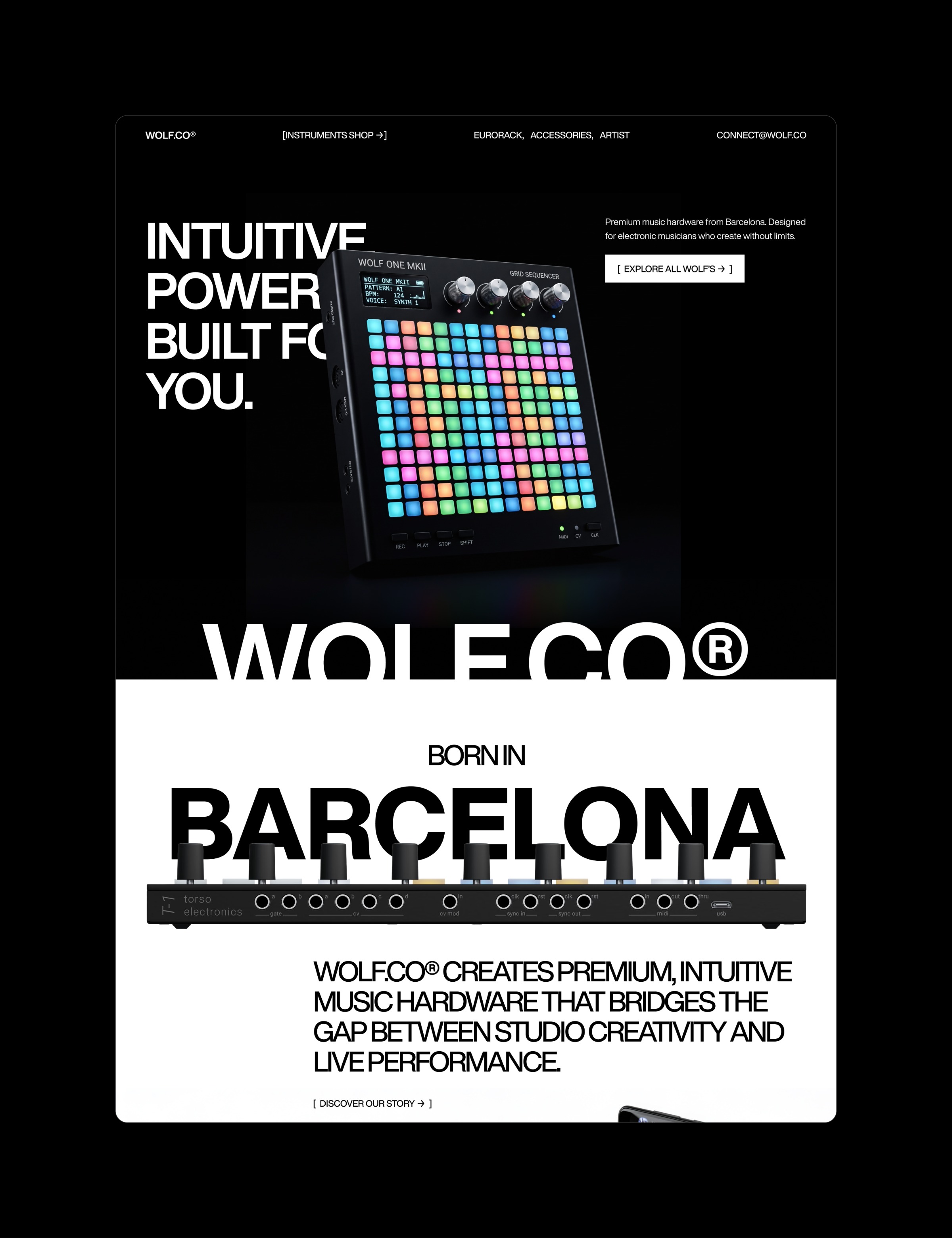Wolf Instruments - Musical Instruments Website Image 1