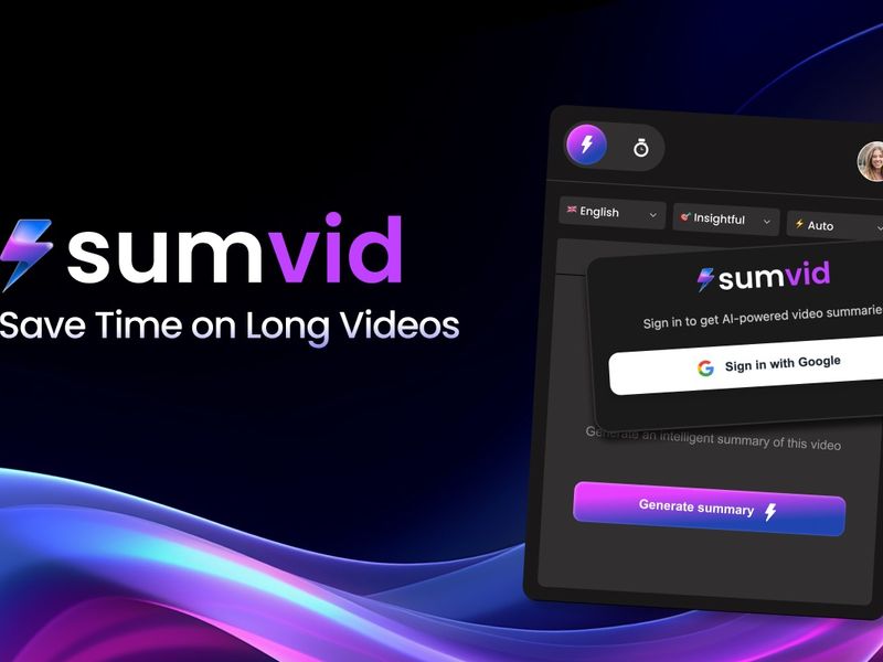 Sumvid | AI YouTube Video Summaries Plugin & Chrome Extension