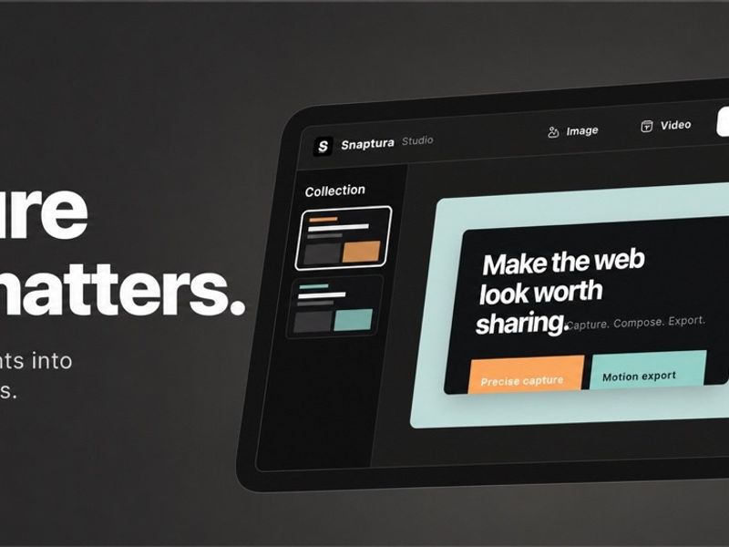 Snaptura — Capture, Polish & Ship Screenshots Without Leaving Your Browser