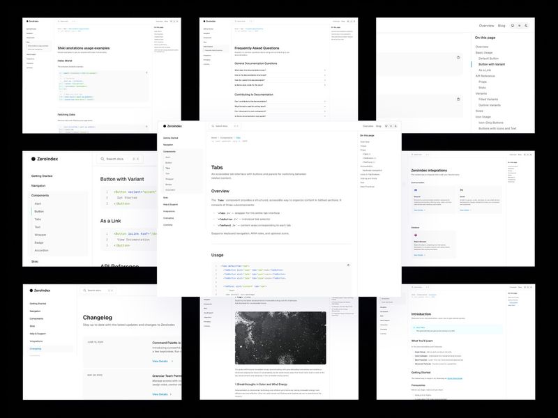 Zeroindex — an Astro & Tailwind CSS documentation template