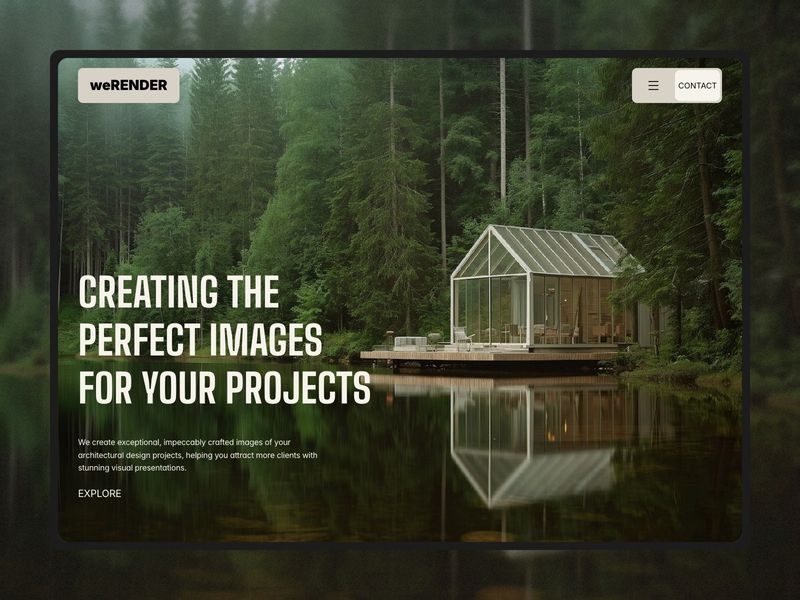 weRENDER - Portfolio Website Template for Framer