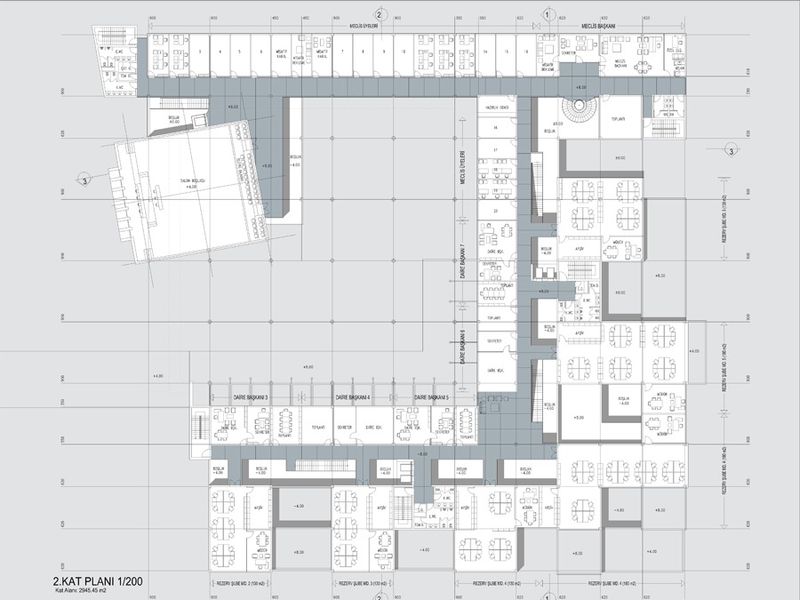 architectural plan scale 200