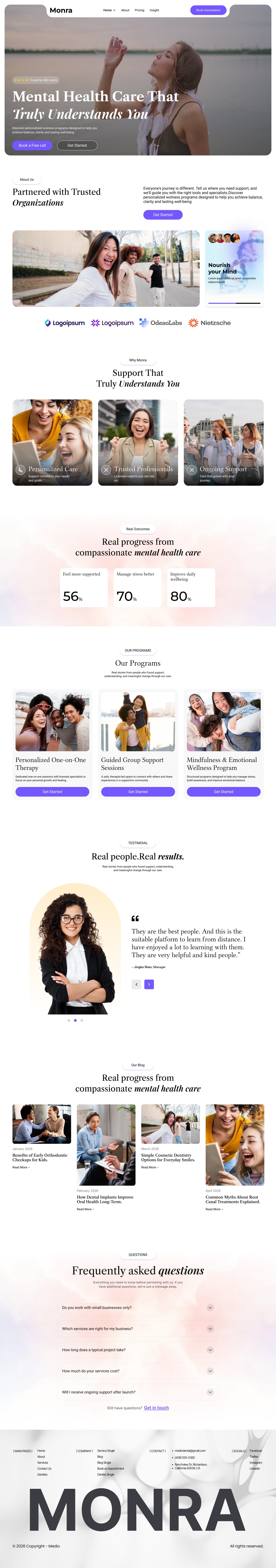 Monra – Mental Health Care Platform Image 0