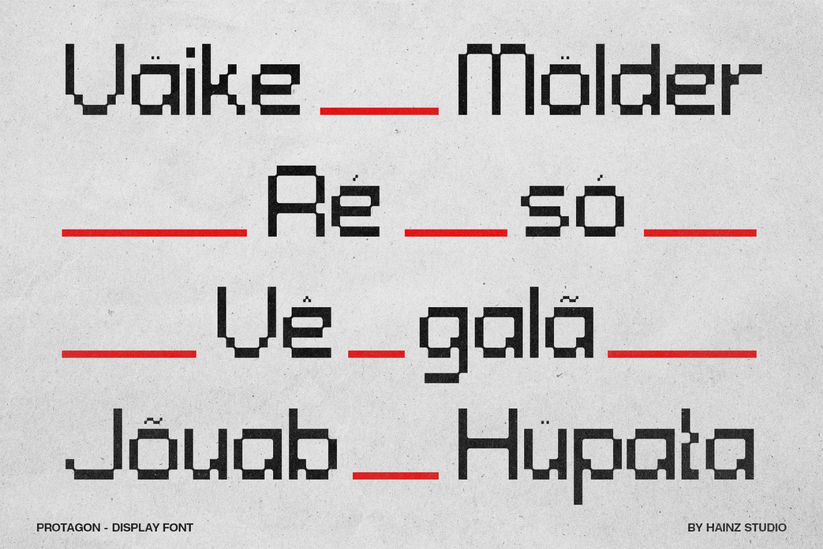 [FREE FONT] PROTAGON - Display Font 2 Variation Image 1