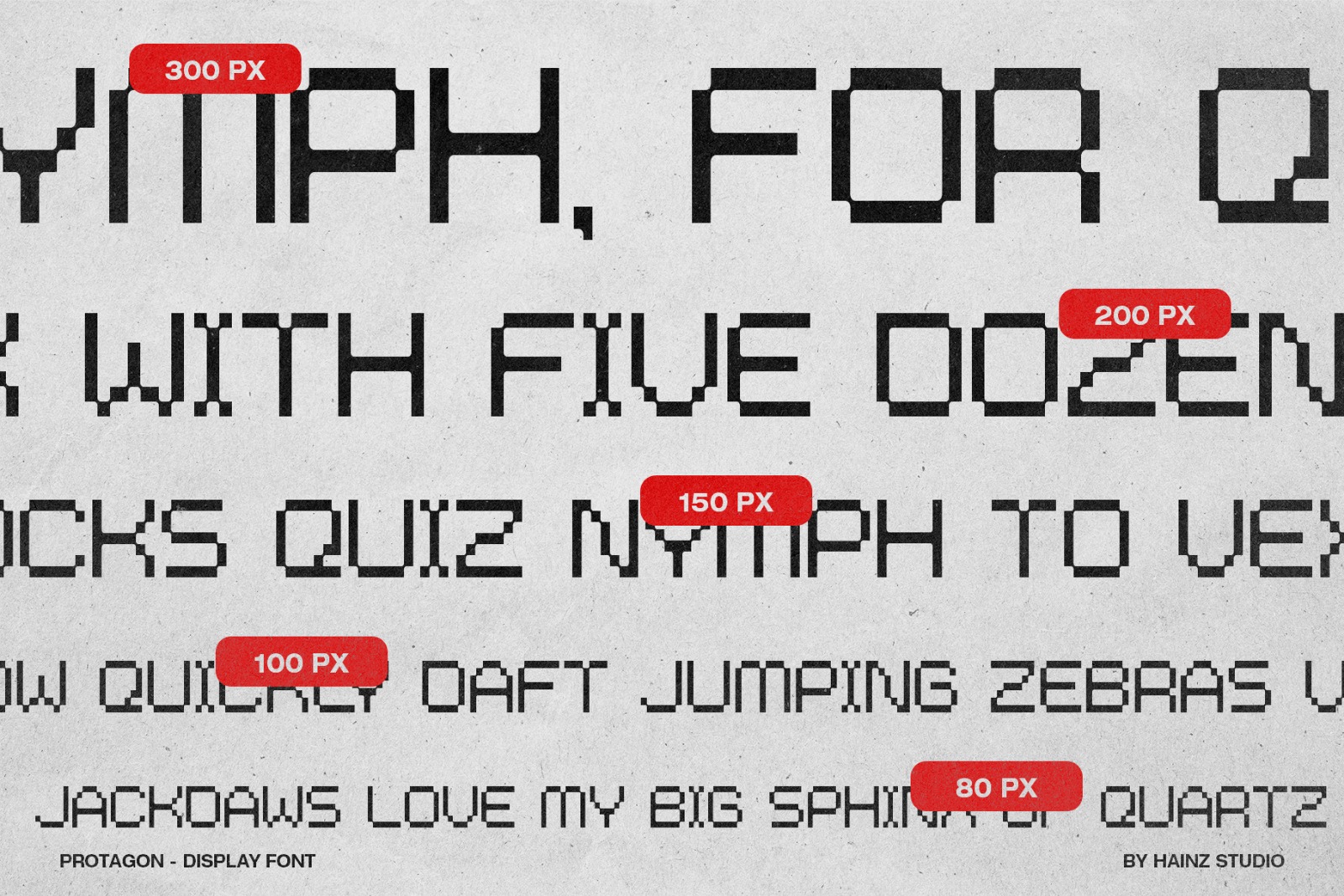 [FREE FONT] PROTAGON - Display Font 2 Variation Image 3