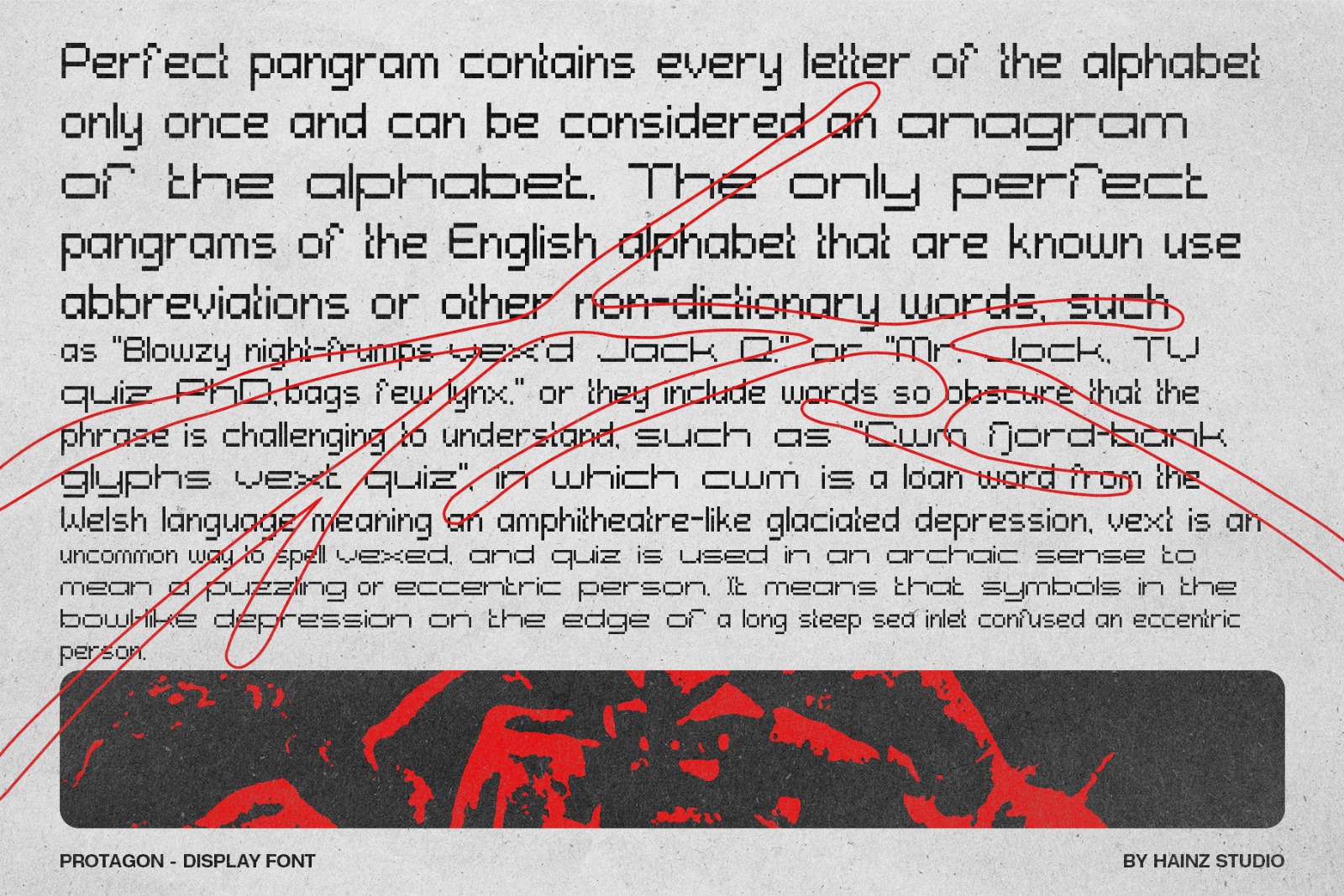 [FREE FONT] PROTAGON - Display Font 2 Variation Image 9