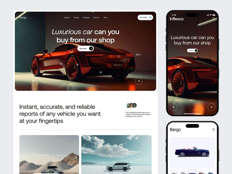 Modern Car Marketplace Landing Page