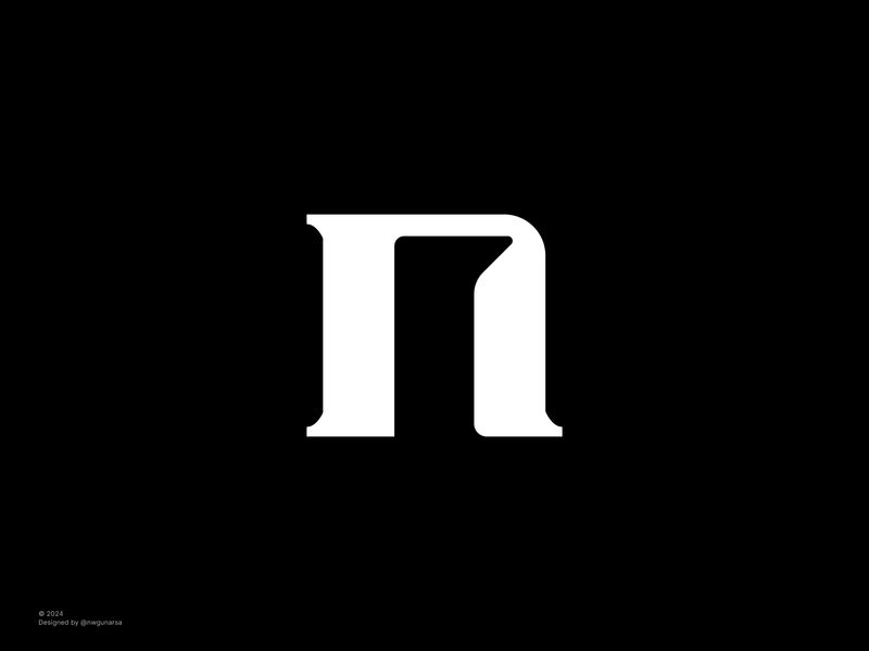 Letter N logo design