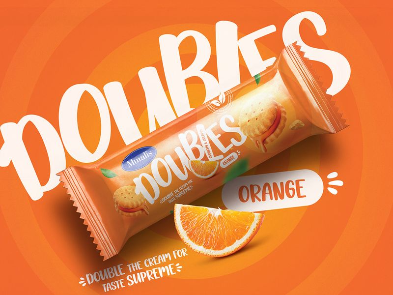 Doubles biscuits packaging