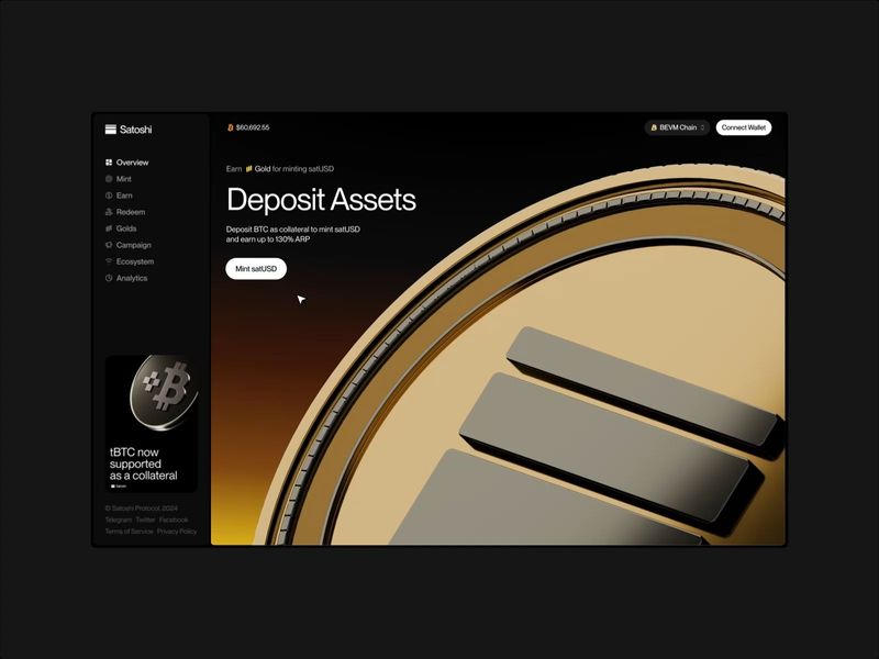Dashboard Design for Satoshi 
