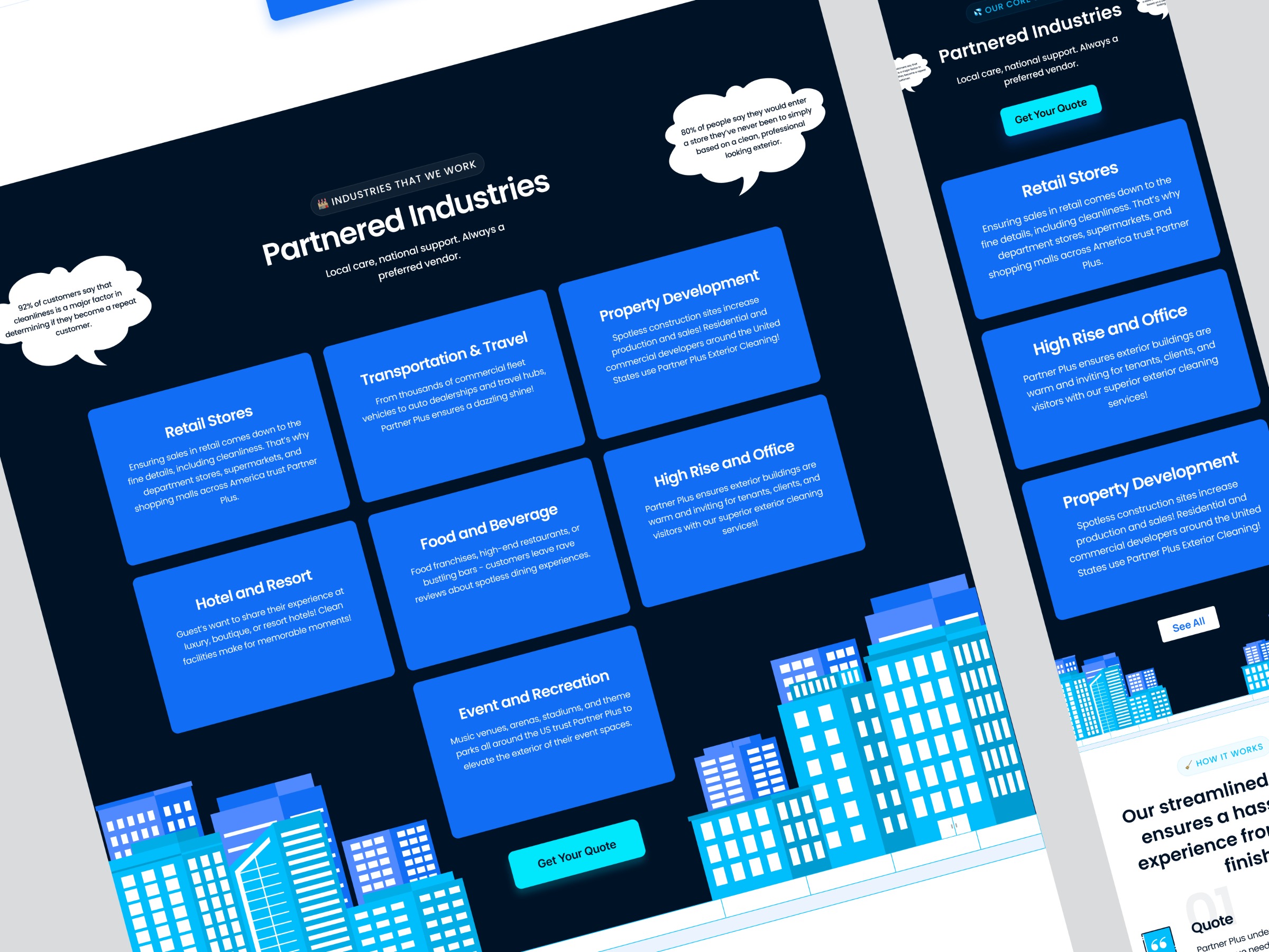 PartnerPlus — Cleaning Service Landing Page  Image 1