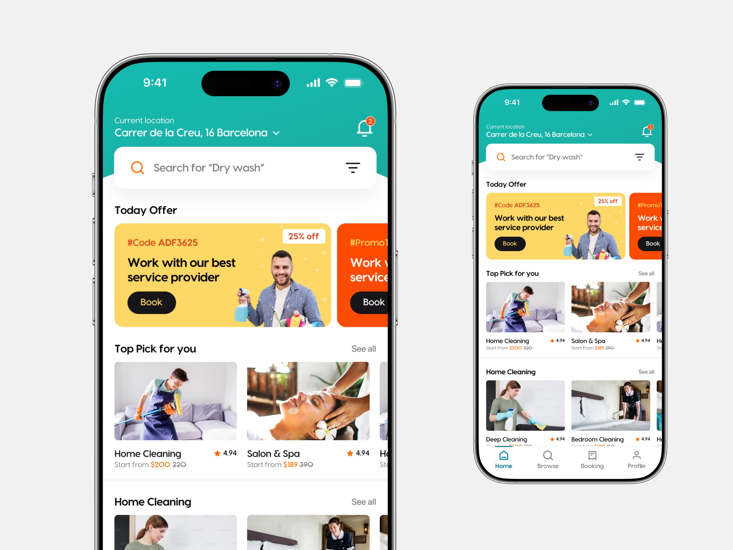 Urbanix — Service Booking App Design Image 1