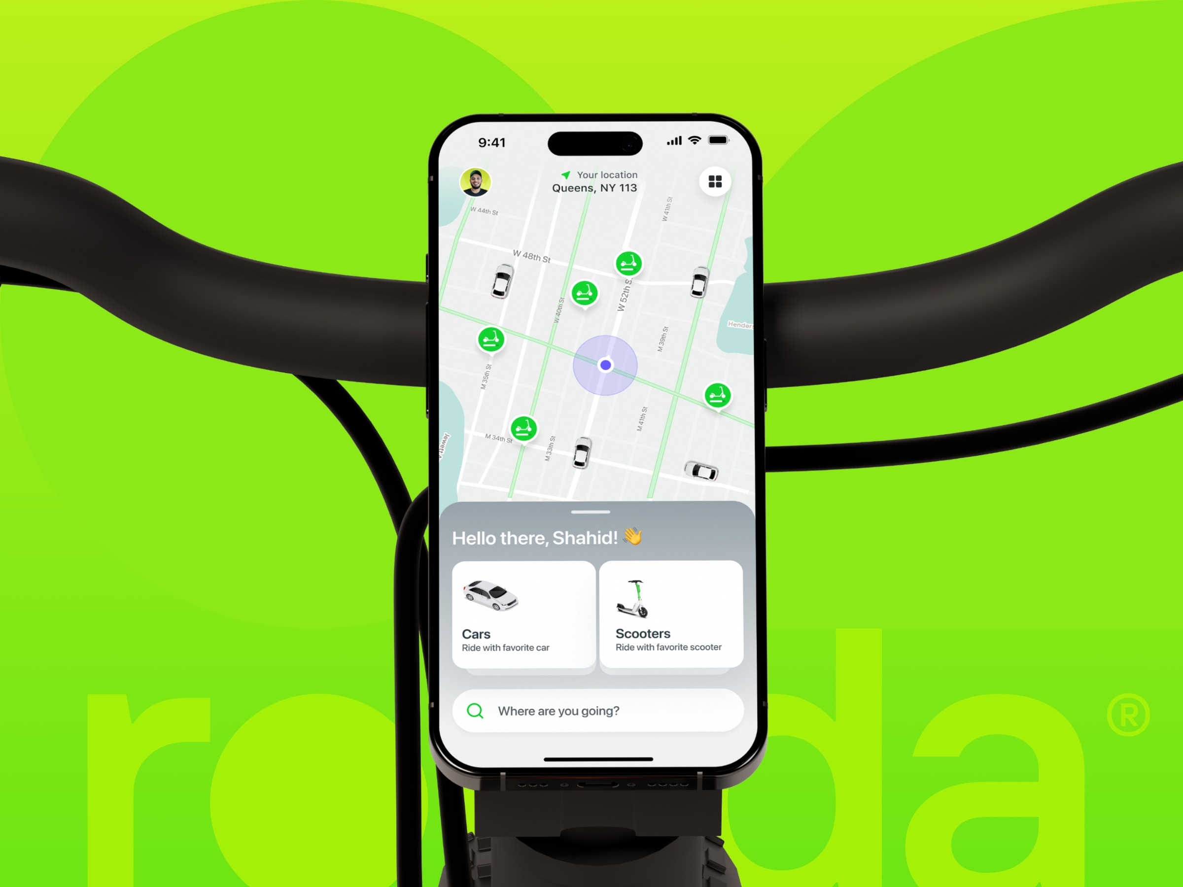 Rooda – Ride Sharing Mobile App Design | Case Study Image 0